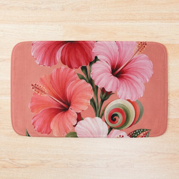 Item preview, Modern Hibiscus Movement- Summer Flowers designed and sold by scicilysimonee.