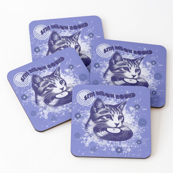 Item preview, Spin Meow Round – Funny Cat Vinyl Record Music Lover Design designed and sold by Sachie's Studio.