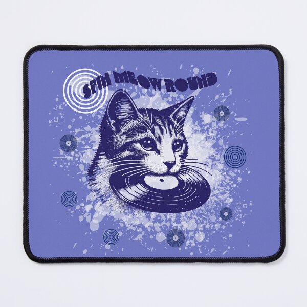 Item preview, Spin Meow Round – Funny Cat Vinyl Record Music Lover Design designed and sold by Sachie's Studio.