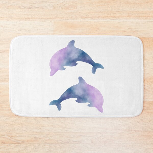 Item preview, Cute Watercolor Dolphin Sticker Pack Aesthetic Purple Blue Ocean Sea Dolphins Seamless Pattern designed and sold by Art IN Pack.