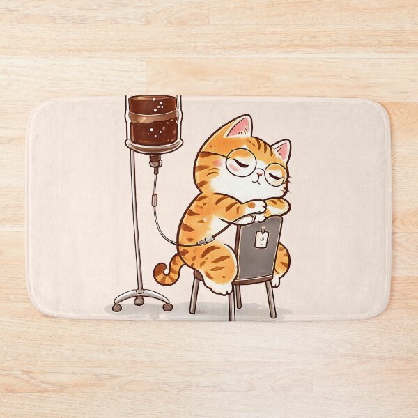 Item preview, Cute Cat Working Coffee Sticker Set | Kawaii Cat Lover Gift designed and sold by kawaiiiiiie.