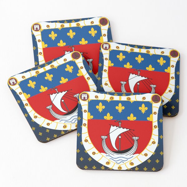 Item preview, Poster of the coat of arms of Paris designed and sold by Provinces de France.