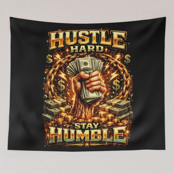 Item preview, Hustle Hard Stay Humble designed and sold by INKRebelGraphic.