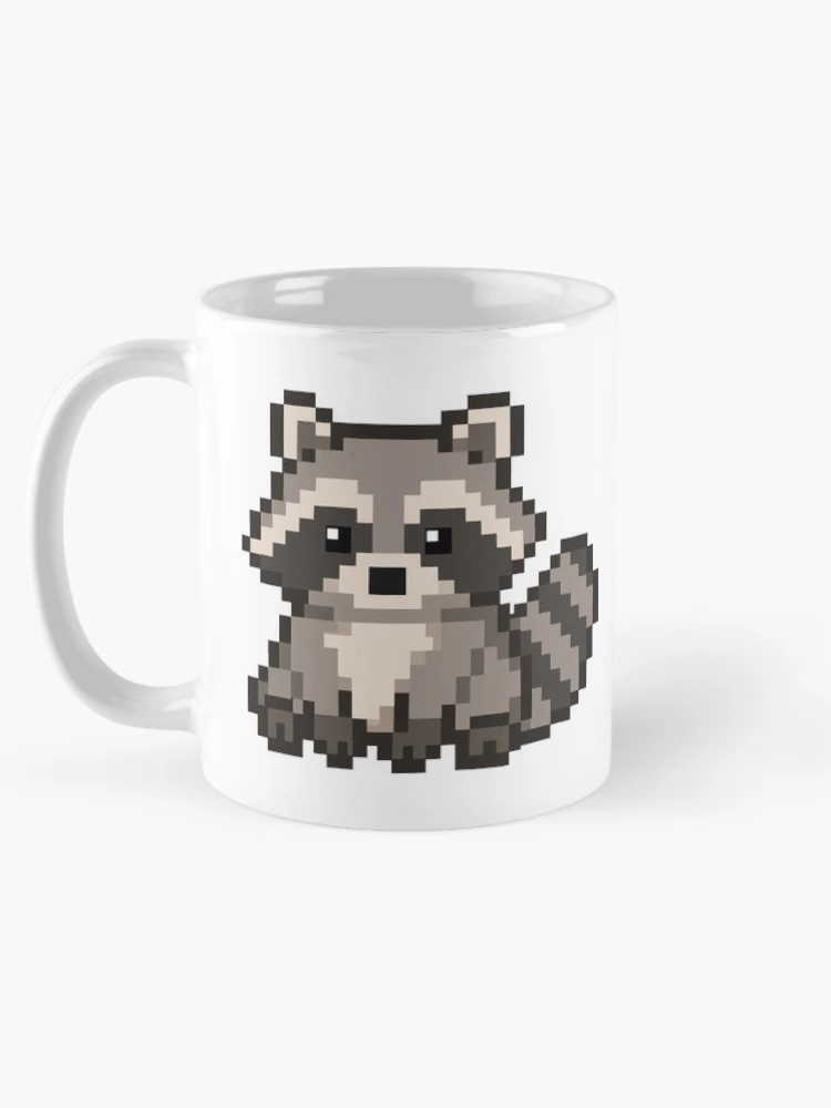 Thumbnail 5 of 6, Coffee Mug, Pixel Racoon designed and sold by Loading----.