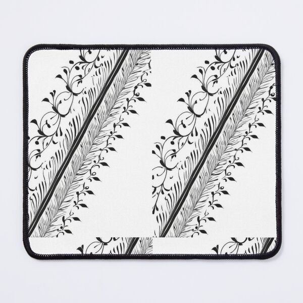 Item preview, Design - Baroque Floral Ornament, Elegance in Black and White designed and sold by Reverso-Design.