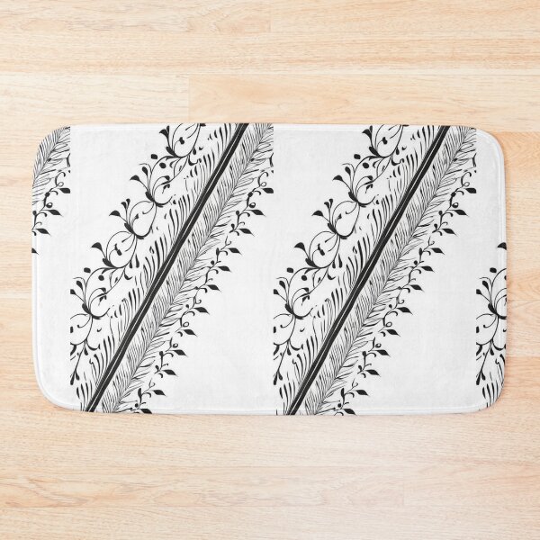 Item preview, Design - Baroque Floral Ornament, Elegance in Black and White designed and sold by Reverso-Design.