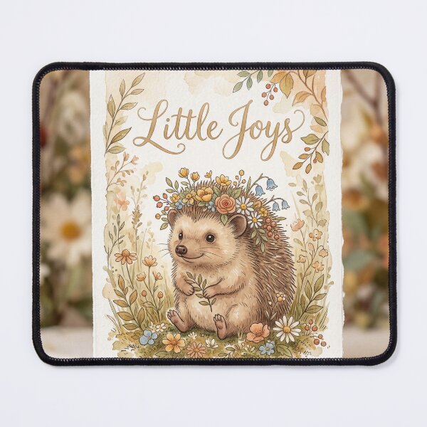 Item preview, “Cute Hedgehog with Flower Crown. designed and sold by Brochamorocha.
