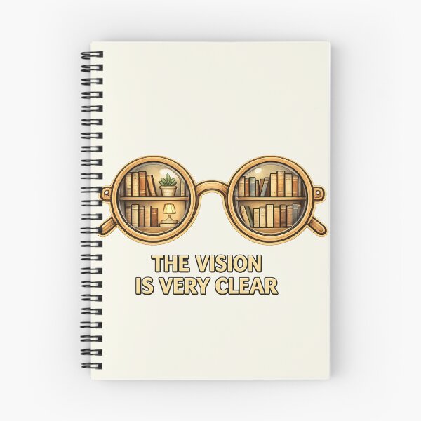 Item preview, Vision Is Very Clear T-Shirt | Vintage Book Lover Eyeglasses | Literary Library Quote Gift designed and sold by K Mood Studio.