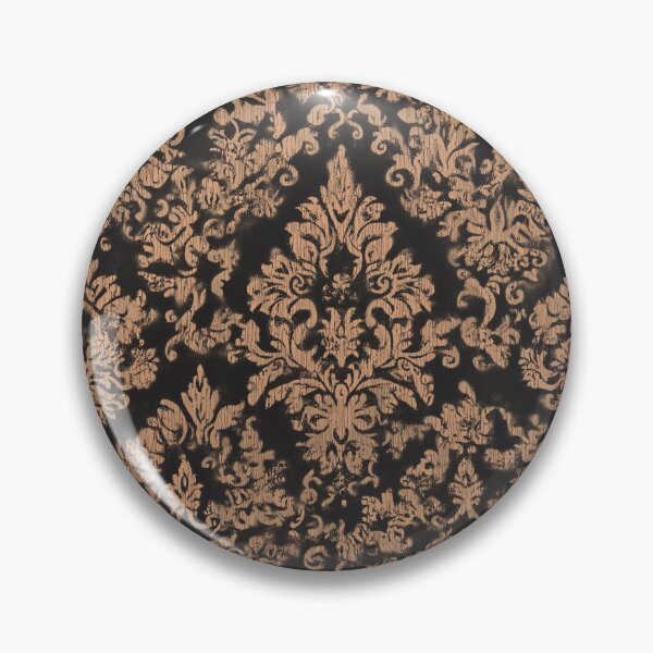 Item preview, Corrupted Damask V01 Copper and Black designed and sold by Lidra Zehcnas.