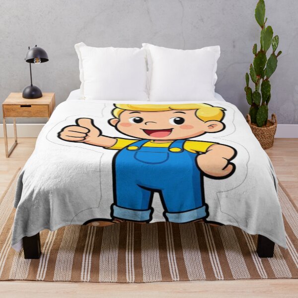 Item preview, Cute Cartoon Boy Thumbs Up Mascot Sticker designed and sold by Create Your Own Reality.