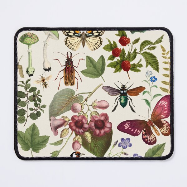 Item preview, Woodland Nature Collection Vintage Botanical Illustration Collage designed and sold by CanisArtStudio.