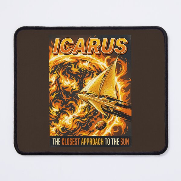 Item preview, Icarus Asteroid Retro NASA Travel Poster Sun Sail designed and sold by RetroRewind Studio.