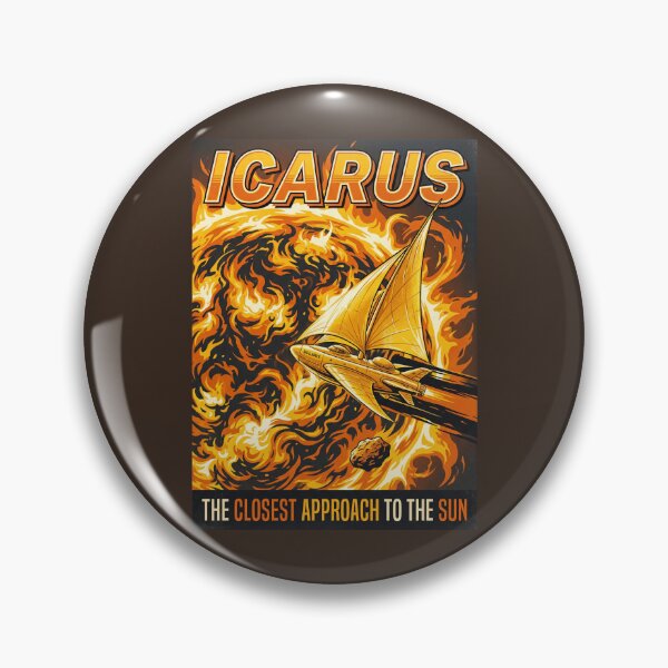 Item preview, Icarus Asteroid Retro NASA Travel Poster Sun Sail designed and sold by RetroRewind Studio.