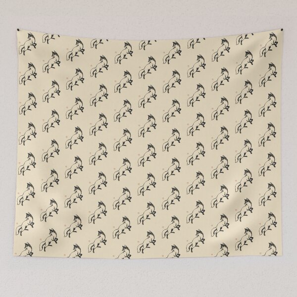 Item preview, Minimalist Japanese Ukiyo-e Dancing Kitsune Fox designed and sold by DuckOddity.