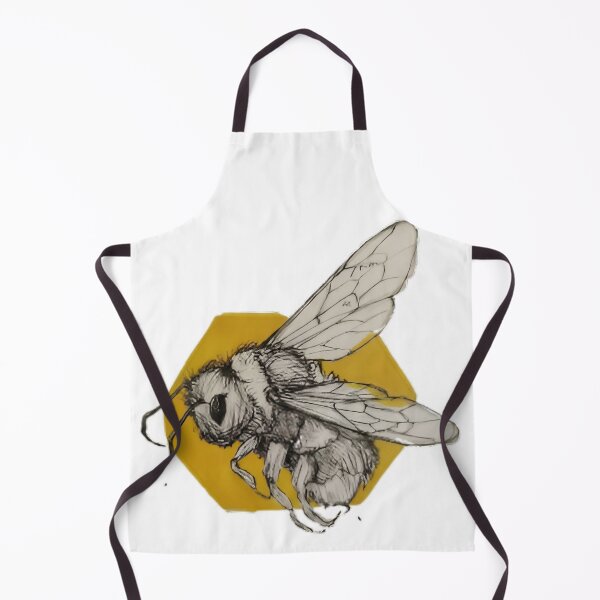 Item preview, Bee & Hexagon Sketch designed and sold by Sketchoz.