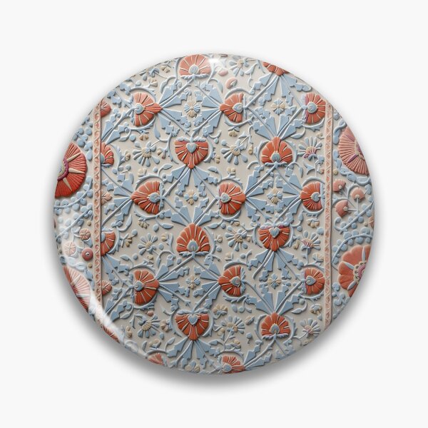 Item preview, Shakhrisyabz Uzbekistan Suzani Embroidery Print designed and sold by Vicky Brago-Mitchell®.