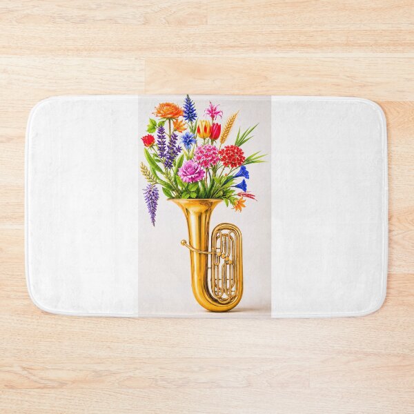 Item preview, Tuba emitting floral notes designed and sold by ales-panz.