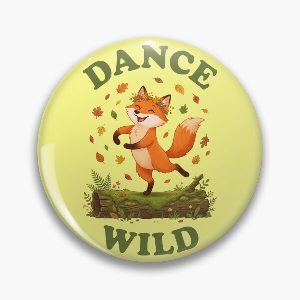 Item preview, Retro Flat Cute Dancing Fox Dance Wild designed and sold by DuckOddity.