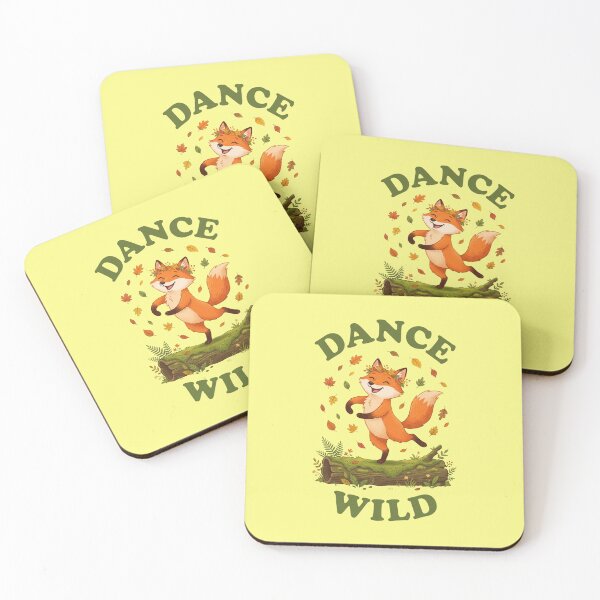 Item preview, Retro Flat Cute Dancing Fox Dance Wild designed and sold by DuckOddity.