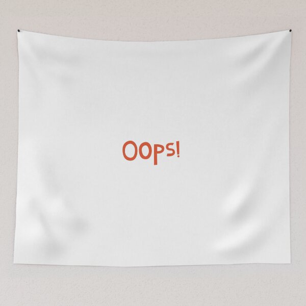 Item preview, Oops! Fun Minimalist Typography designed and sold by DailyDoodlesBySumbul.