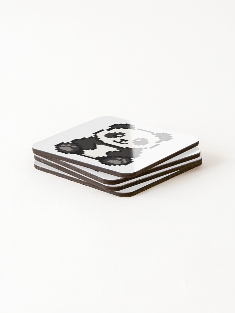 Thumbnail 4 of 5, Coasters (Set of 4), Pixel Panda designed and sold by Loading----.