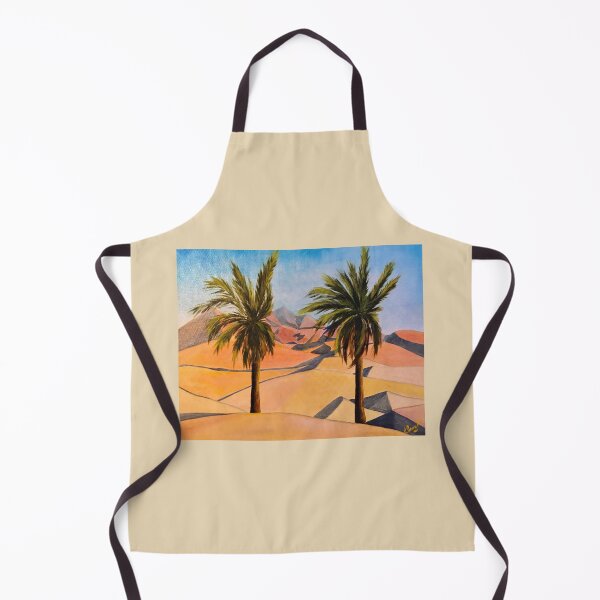 Item preview, Desert Oasis with palms| Sand Dune Landscape | Warm Earth Tones Art | Aesthetic Travel Design designed and sold by BlueberrySwan.