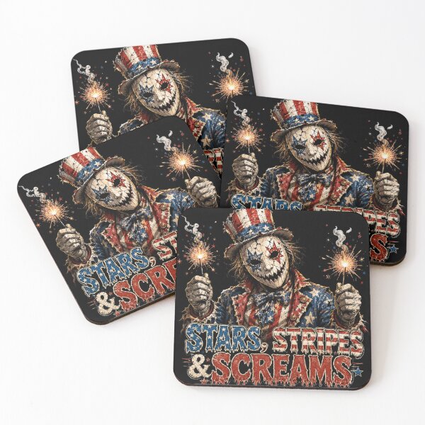 Item preview, Stars, Stripes & Screams Patriotic Horror Slasher Mascot designed and sold by Sonic Nova Studios.