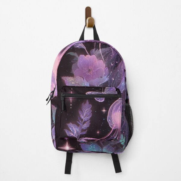 Item preview, Glowing Jellyfish Dark Botanical Night Art designed and sold by StarweedSociety.