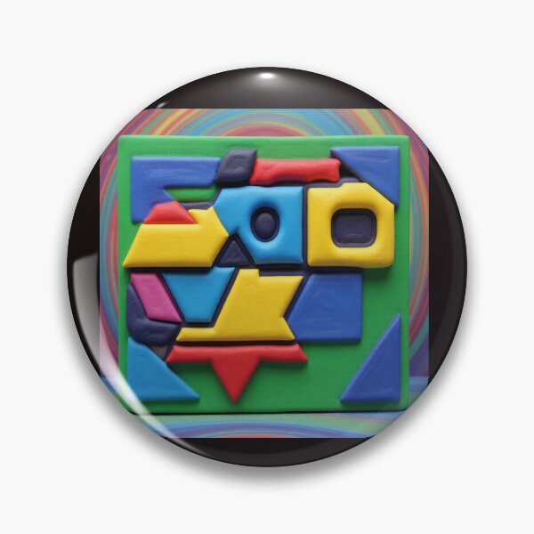Item preview, block rhythm C colorful geometric abstract design designed and sold by SmashingDeals.