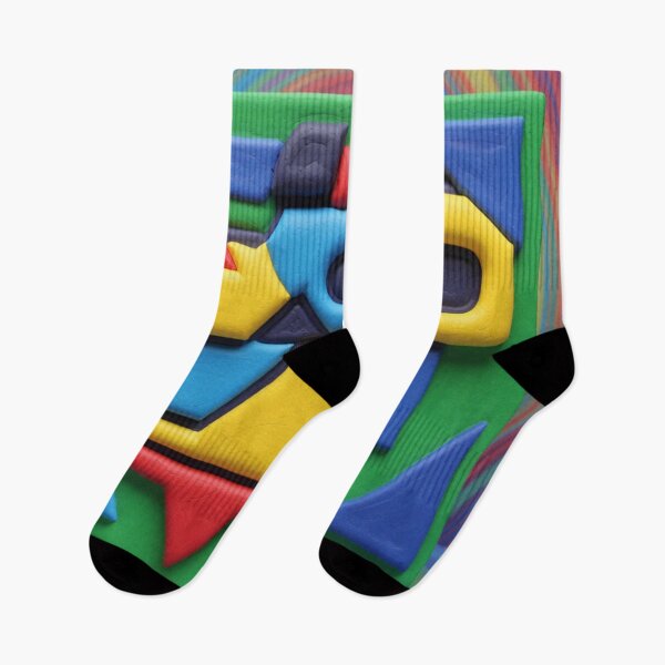 Item preview, block rhythm C colorful geometric abstract design designed and sold by SmashingDeals.