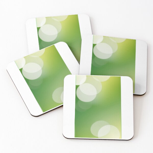 Item preview, Design - Green Gradient Background, Geometric Shapes and Translucent Bubbles designed and sold by Reverso-Design.