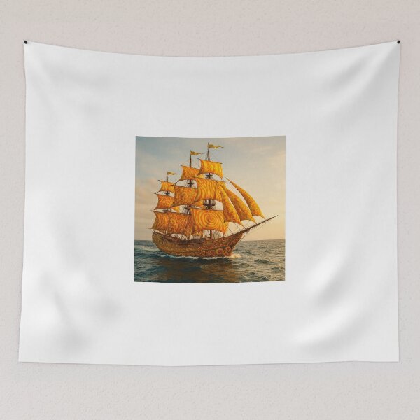 Item preview, Decorated old vessel in the ocean (version 2) designed and sold by ales-panz.