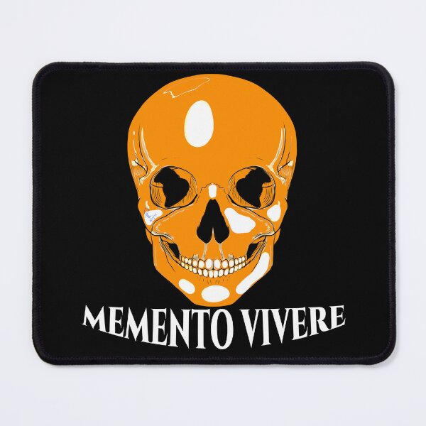 Item preview, Memento Vivere Yellow Skull - Hand Drawn Gothic Art designed and sold by Rhapsodic1290.