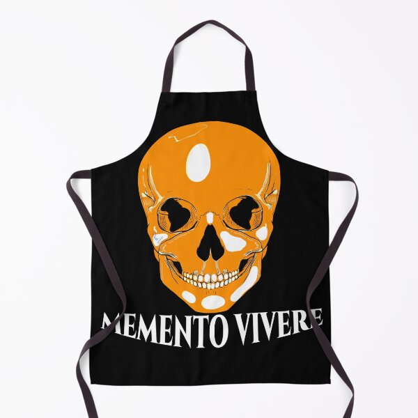 Item preview, Memento Vivere Yellow Skull - Hand Drawn Gothic Art designed and sold by Rhapsodic1290.