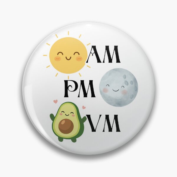 Item preview, AM PM VM - Avocado  designed and sold by katrinakeane.