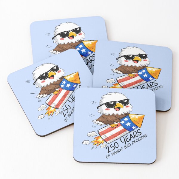 Item preview, 250 of Bad Decisions, 4th of July Eagle on Firecracker designed and sold by HRSCreates.