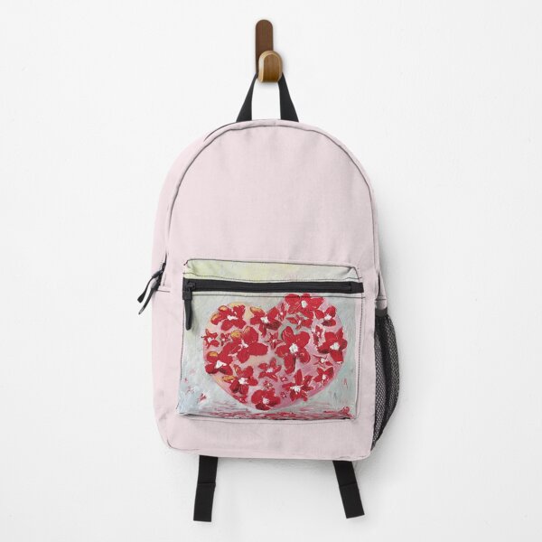 Item preview, RED FLORAL HEART | Abstract Flower Heart Aesthetic | Romantic Art Design designed and sold by BlueberrySwan.