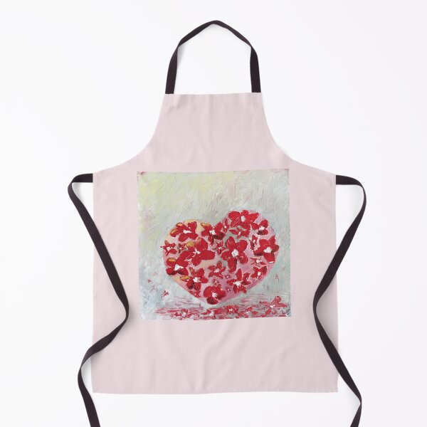Item preview, RED FLORAL HEART | Abstract Flower Heart Aesthetic | Romantic Art Design designed and sold by BlueberrySwan.