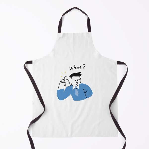 Item preview, What? Funny Hearing Gesture Illustration designed and sold by DailyDoodlesBySumbul.