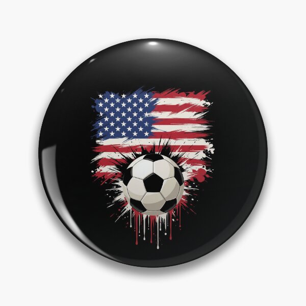 Item preview, USA Soccer Ball American Flag Sports Fan designed and sold by SofenArt.
