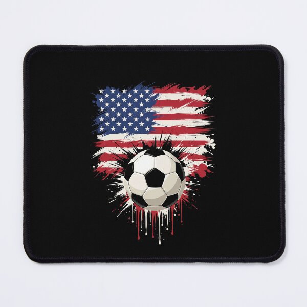 Item preview, USA Soccer Ball American Flag Sports Fan designed and sold by SofenArt.