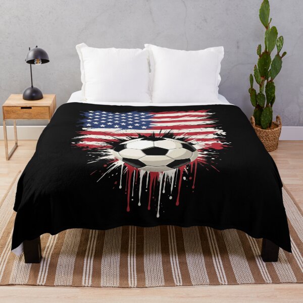 Item preview, USA Soccer Ball American Flag Sports Fan designed and sold by SofenArt.
