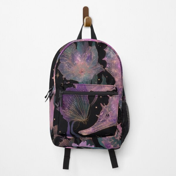 Item preview, Celestial Seahorse Dark Botanical Ocean Art designed and sold by StarweedSociety.