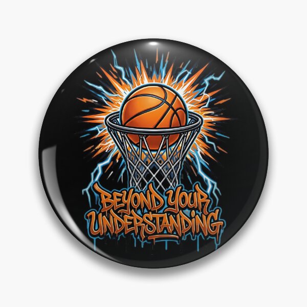 Item preview, Electric Lightning Basketball Hoop - Cool Sports Art Meme designed and sold by ShadowArtEG.
