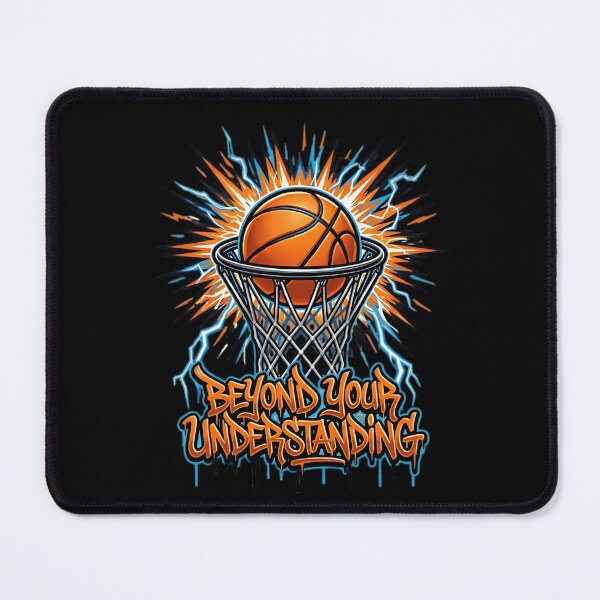 Item preview, Electric Lightning Basketball Hoop - Cool Sports Art Meme designed and sold by ShadowArtEG.