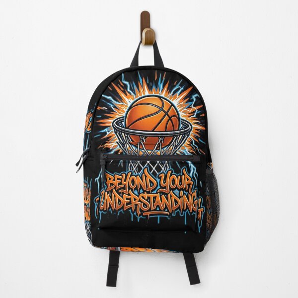 Item preview, Electric Lightning Basketball Hoop - Cool Sports Art Meme designed and sold by ShadowArtEG.