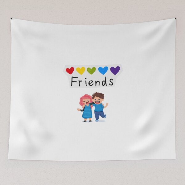Item preview, Colorful Friends Cute Illustration designed and sold by Emianartstudio.