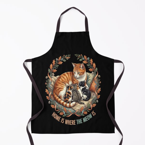 Item preview, Home Is Where The Meow Is Cute Cat Family designed and sold by MAJCO-ART.