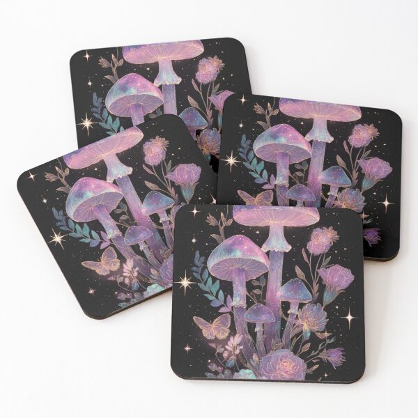 Item preview, Celestial Mushroom Dark Botanical Fantasy Art designed and sold by StarweedSociety.
