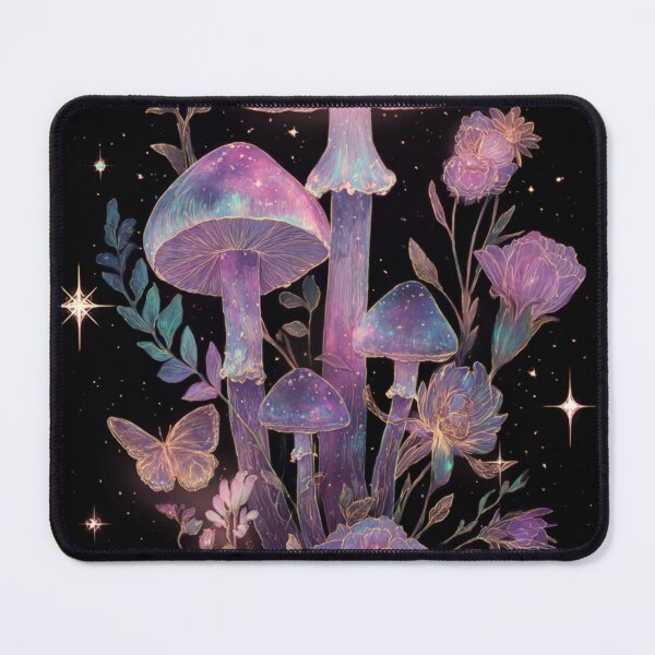 Item preview, Celestial Mushroom Dark Botanical Fantasy Art designed and sold by StarweedSociety.